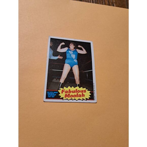 Vintage 1985 Topps WWF Trading Card #13 The Fabulous Moolah Raw Ungraded - Picture 1 of 3